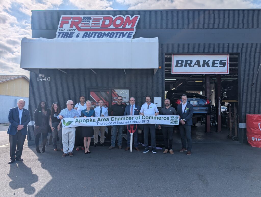 Ribbon Cutting at Freedom Tire & Auto 2-6-2025